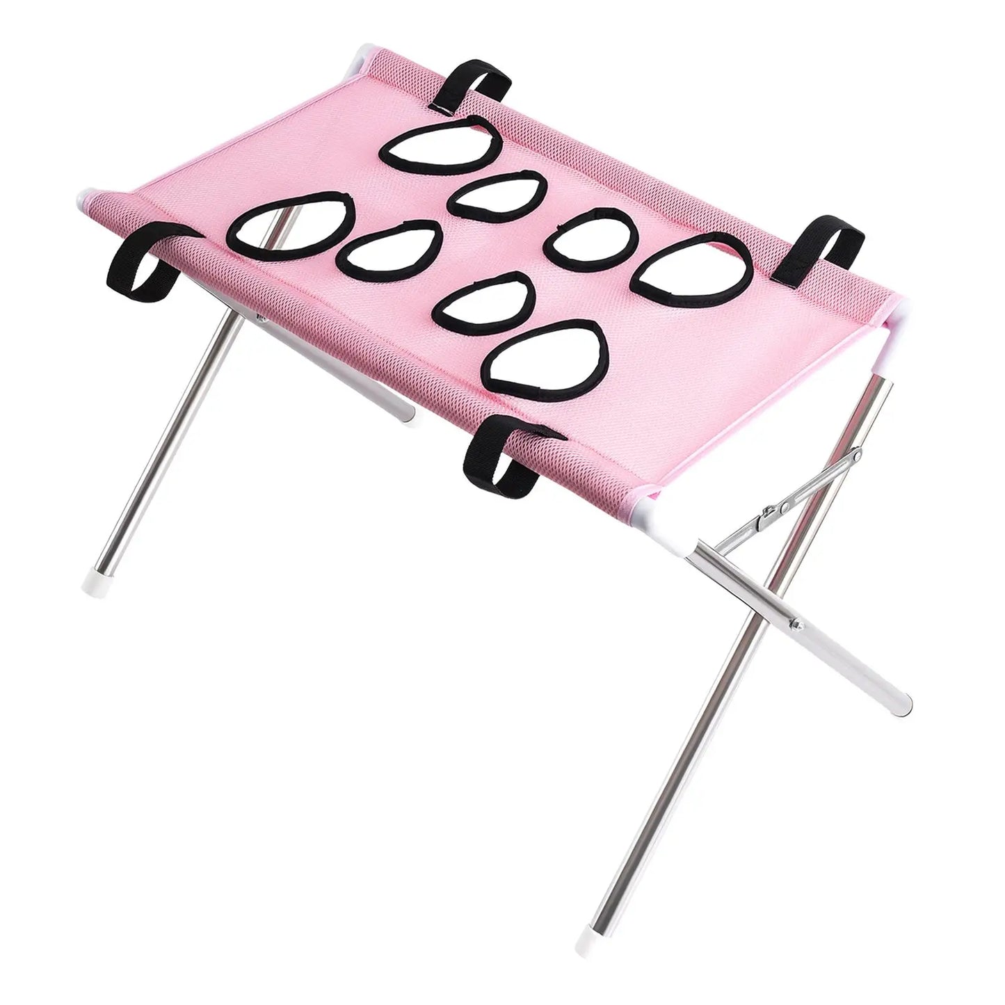 Pet Grooming Hammock Foldable Dog Grooming Table Hammock Helper Hanging Harness Cat Bathing Bed Frame for Picking Ears Home