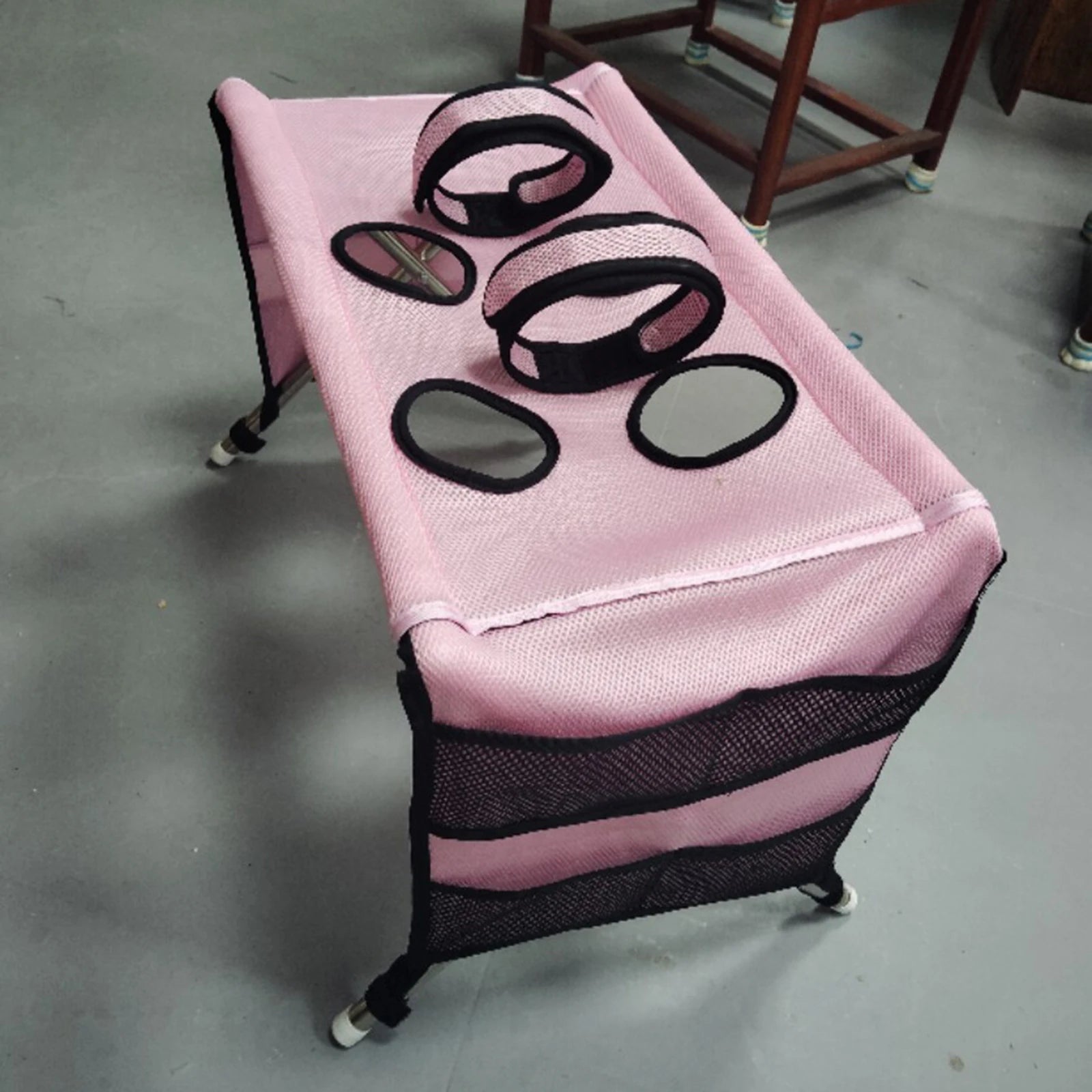Pet Grooming Hammock Foldable Dog Grooming Table Hammock Helper Hanging Harness Cat Bathing Bed Frame for Picking Ears Home