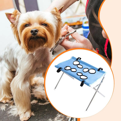 Pet Grooming Hammock Foldable Dog Grooming Table Hammock Helper Hanging Harness Cat Bathing Bed Frame for Picking Ears Home