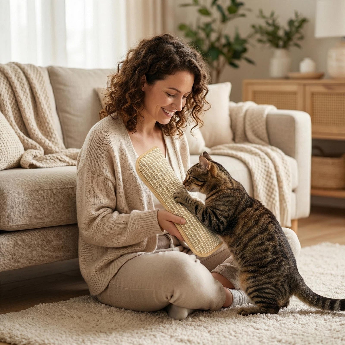 PurrNest™ – The Scratch, Play & Relax Pad for Cats